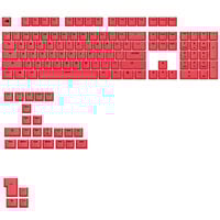 Glorious GPBT Basics Keycaps, ANSI Layout (US), PBT, Doubleshot - Revive Red