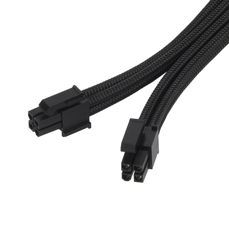 Silverstone Netzteil Verlängerungskabel EPS12V 8pin (4+4) Weiß – Superflexibel Für PC-Modding Und Kabelmanagement