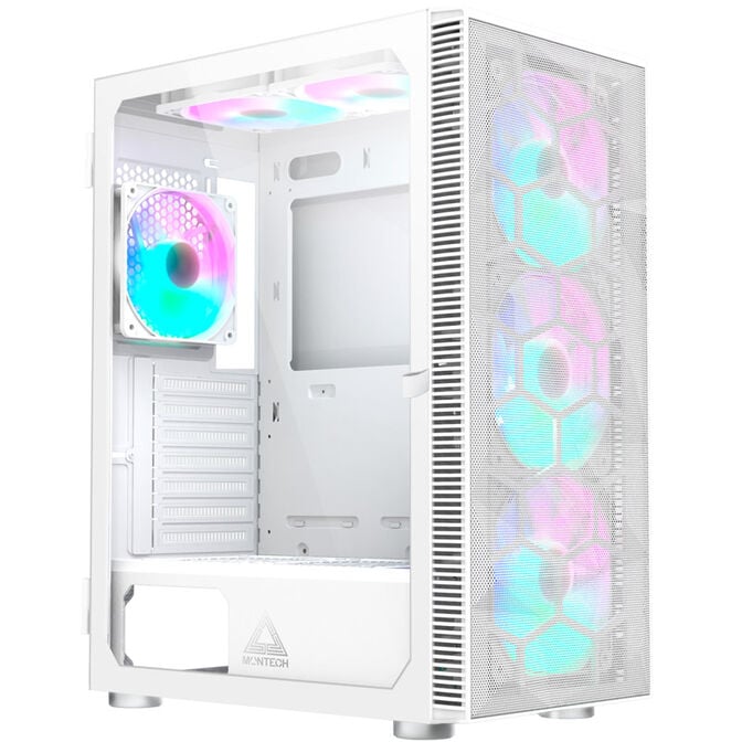 Montech X3 Mesh Midi-Tower, RGB, Tempered Glass - wei&szlig; image number 0