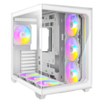 Antec C5 PC case, mid tower, ATX, RGB, tempered glass - white image number null