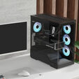 Aerocool P500A PC-Geh&auml;use, Midi-Tower, ATX, Tempered Glass, RGB - schwarz image number null