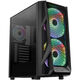 Aerocool AirHawk Duo Midi-Tower, Tempered Glass - schwarz