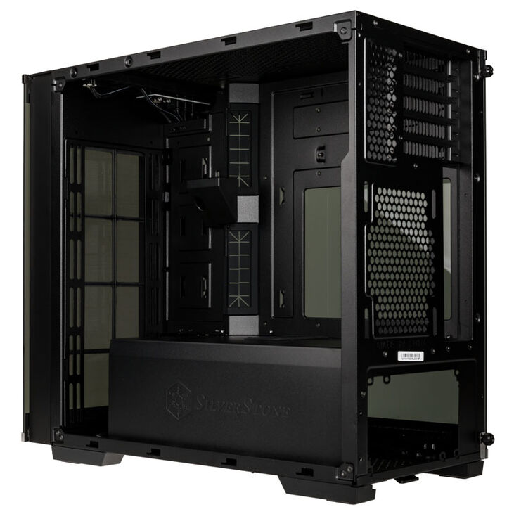 SilverStone SST-LD01B Lucid Micro ATX Tower, TG - weiß/schwarz image number 6