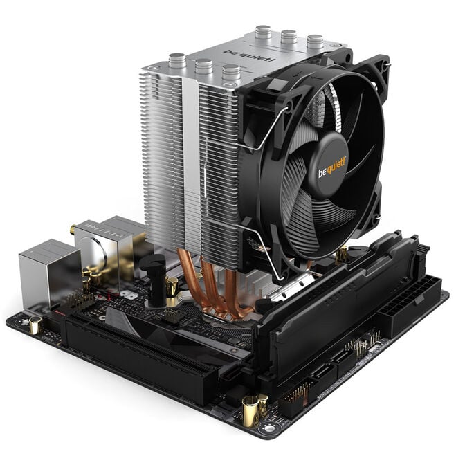 be quiet! Pure Rock Slim 2 CPU Cooler - 92mm, silver/black image number 4