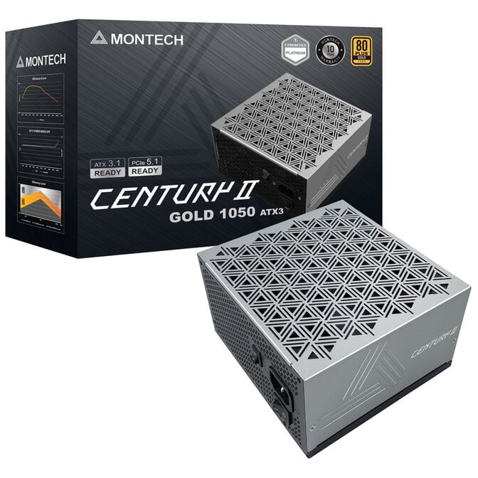 Montech Century II 80 PLUS Gold Netzteil, vollmodular, ATX 3.1, PCIe 5.1 - 1.050 Watt image number 6
