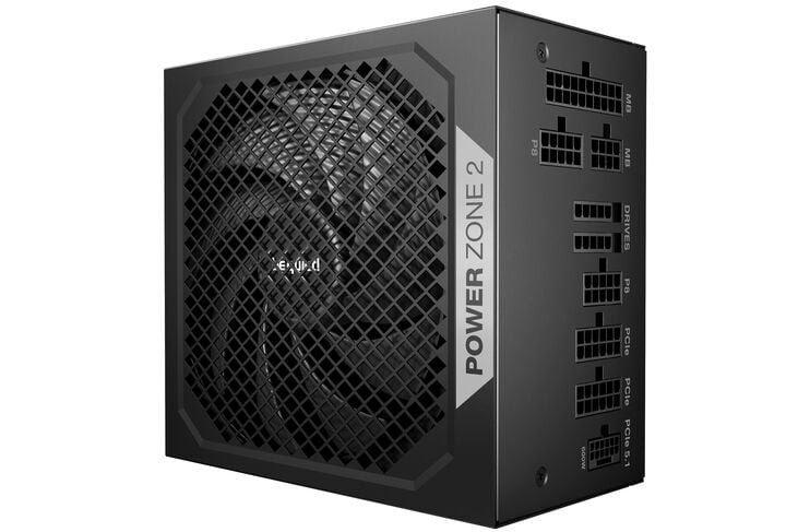 be quiet! Power Zone 2 80 PLUS Platinum power supply, fully modular, ATX 3.1, PCIe 5.1 - 850 watts, black image number 1