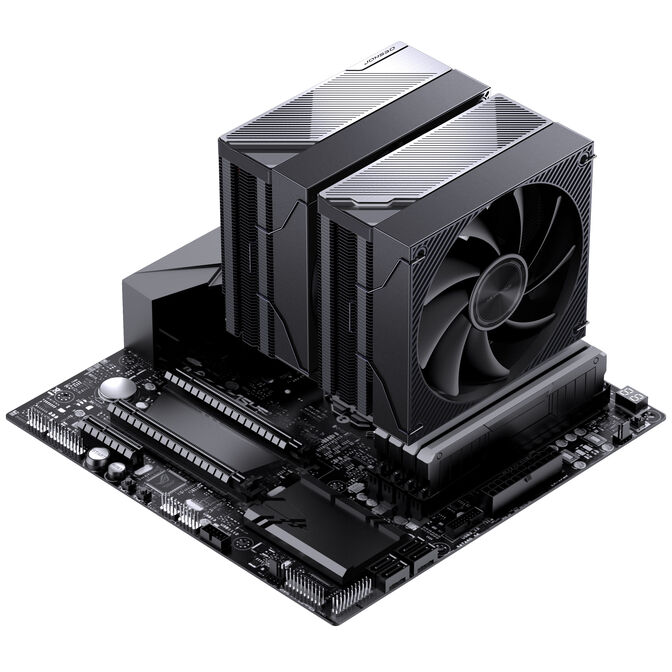 Jonsbo CA90 CPU-K&uuml;hler, Dual-Tower, 1 x 130mm / 1 x 120mm, PWM, ARGB - schwarz image number 13