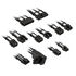 Kolink Core Pro Braided Cable Extension Kit 12V-2x6 Typ 1 - Jet Black/Brilliant White image number null
