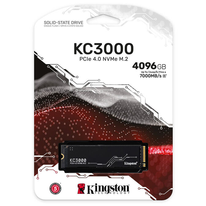 Kingston KC3000 NVMe, PCIe 4.0 M.2 Typ 2280 - 4 TB image number 2