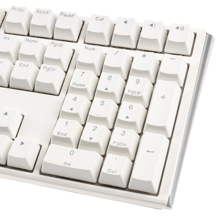 Ducky One 3 Classic Pure White Gaming Keyboard, RGB LED - MX-Silent-Red (US) image number 7