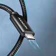 AXAGON BUCM4X-CM10AB USB-C zu USB-C Kabel, USB4 Gen 3&times;2, 1 m, PD 240W, 8K HD, ALU, geflochten - schw image number null