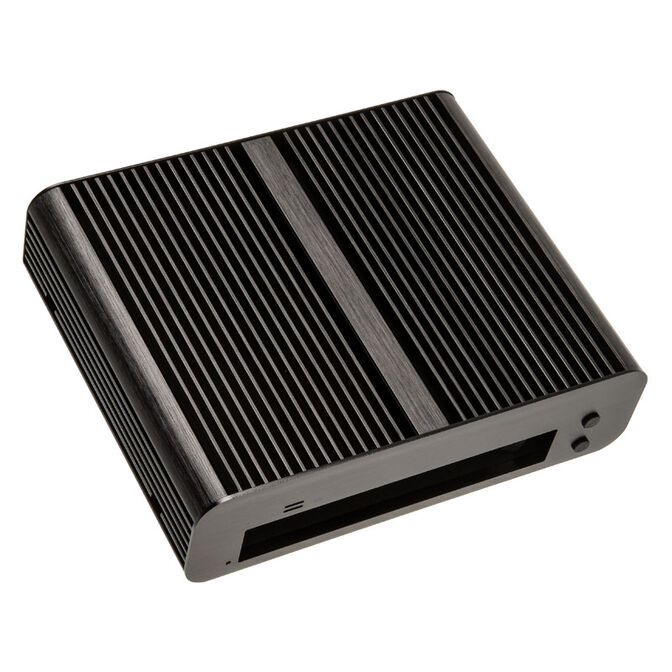 Akasa Euler S Fanless Thin-Mini-ITX Case, OEM - black image number 3