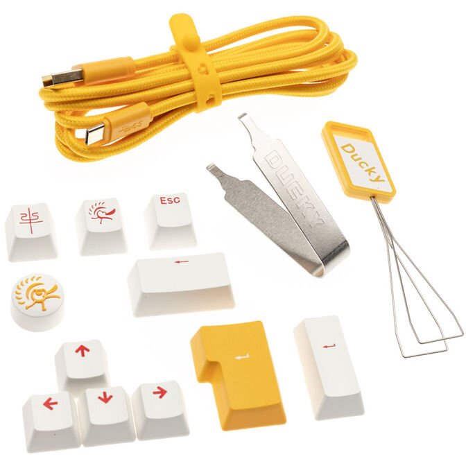 Ducky One 3 Yellow Gaming Tastatur, RGB LED - MX-Speed-Silver image number 8