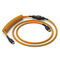 Glorious Coiled Cable Glorious Gold, USB-C to USB-A - 1,37m, gold