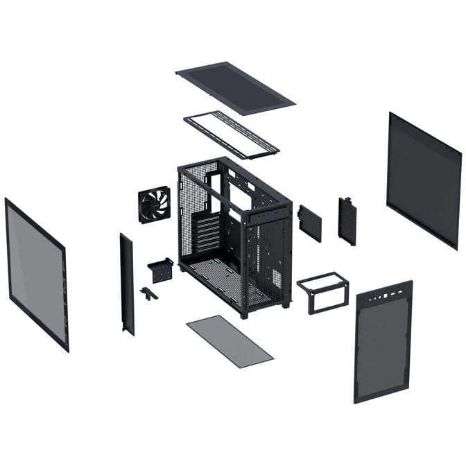 ASUS Prime AP303 PC-Geh&auml;use, Midi-Tower, ATX, Tempered Glass - schwarz image number 10