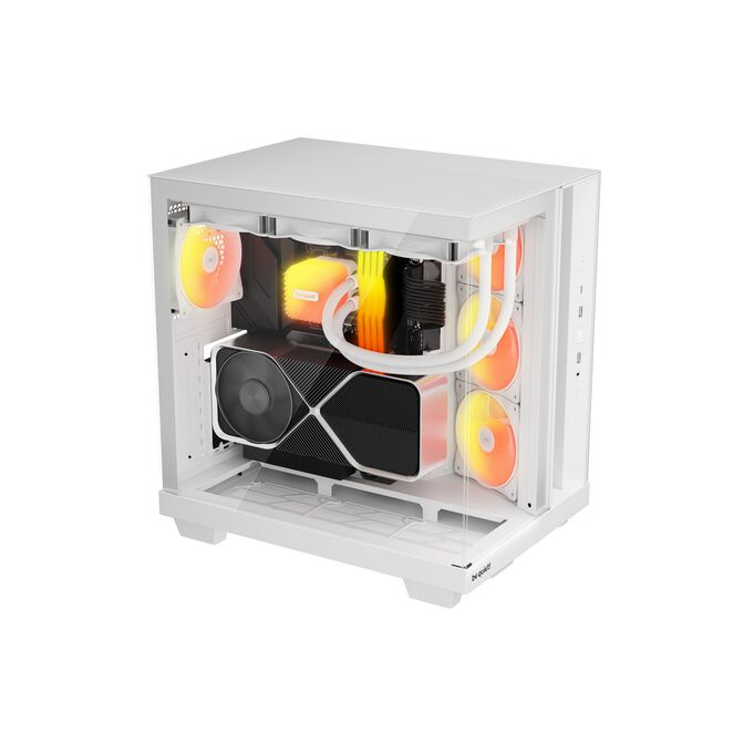 be quiet! Light Base 500 LX PC Case, Mid Tower, ATX, ARGB, Tempered Glass - white image number 2