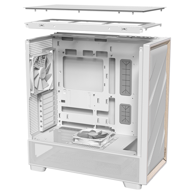 Antec Flux PC Case, Mid Tower, E-ATX, Tempered Glass &ndash; white image number 21