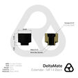 Thermal Grizzly DeltaMate Extender - MF14, schwarz image number null