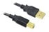 InLine USB 2.0 Cable, A to B, gold-plated, black - 1m image number null