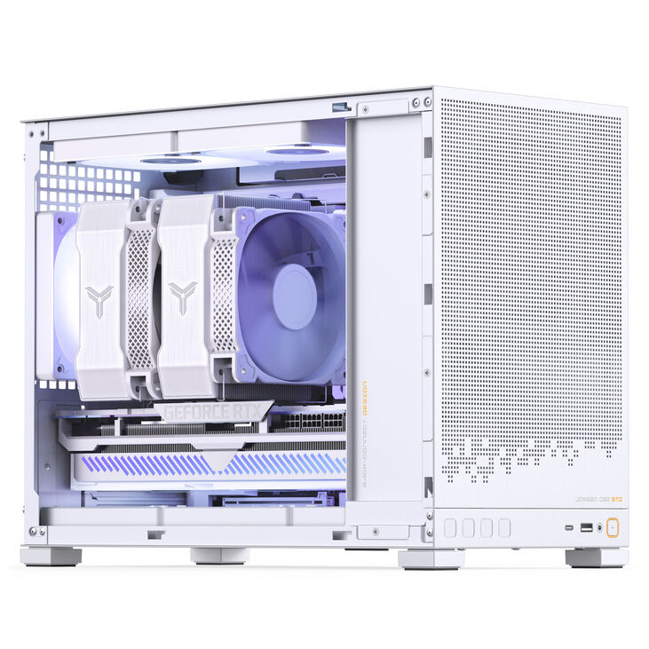 Jonsbo D32 STD Mesh PC-Gehäuse, Mini-Gehäuse, mATX - weiß image number 4