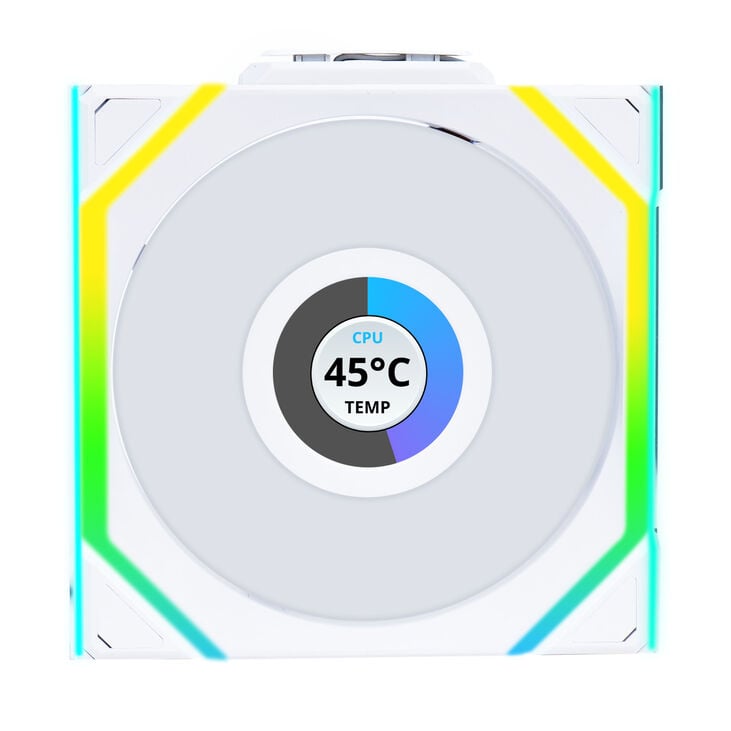 Lian Li UNI FAN SL Wireless LCD Fan, ARGB, PWM - 120 mm, white image number 0