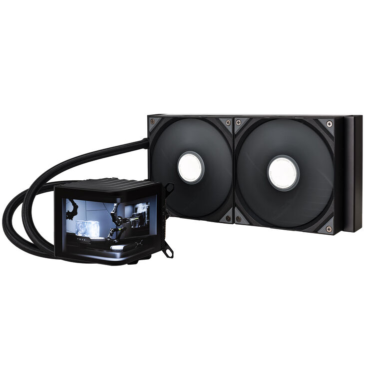 TRYX PANORAMA 280 All-in-One Liquid Cooling, 3D-AMOLED Display – 280mm, Black image number 0