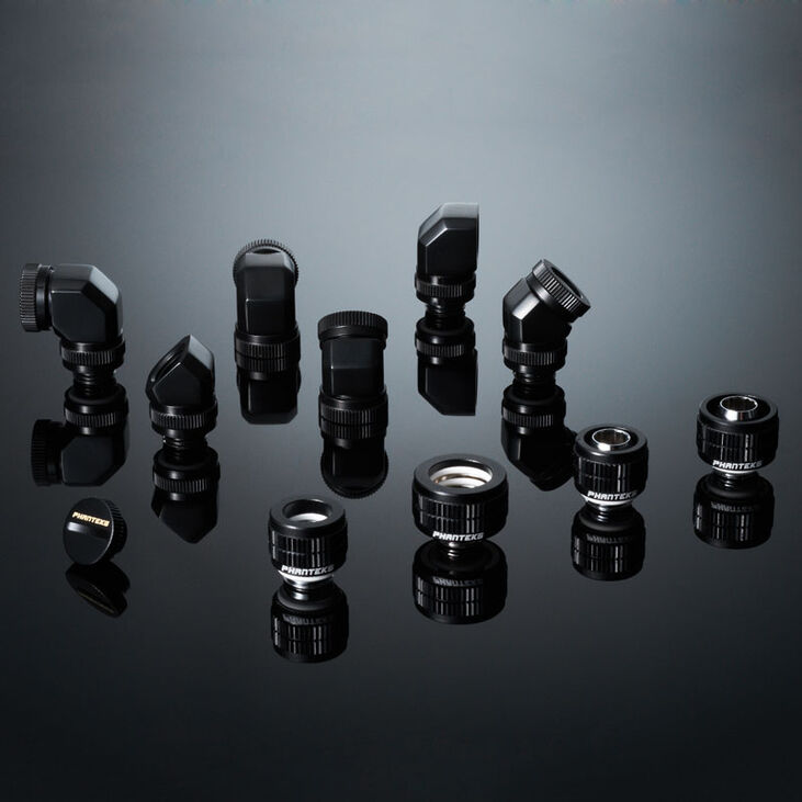 PHANTEKS M-F Rotary Fitting 45 Grad G1/4 - schwarz, drehbar image number 3