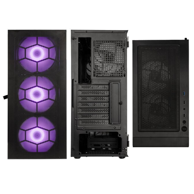 Kolink Observatory HF Plus Mesh ARGB Mid Tower - black image number 3