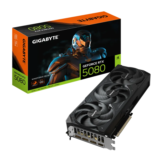 GIGABYTE GeForce RTX 5080 Windforce OC SFF 16G, 16384 MB GDDR7 image number 0