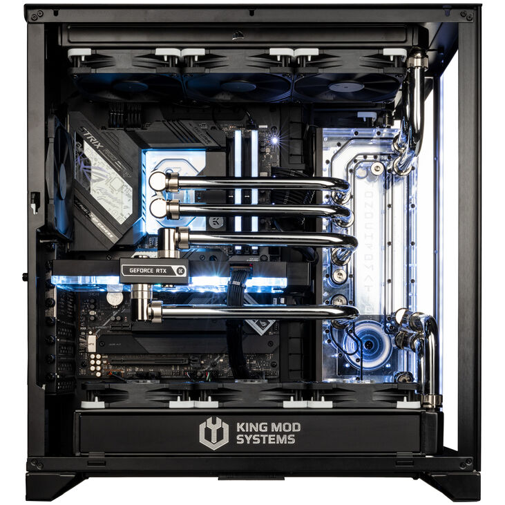 Gaming PC Monochromatic, Intel Core i9-14900K, GeForce RTX 5080 - Custom Water Cooling image number 2