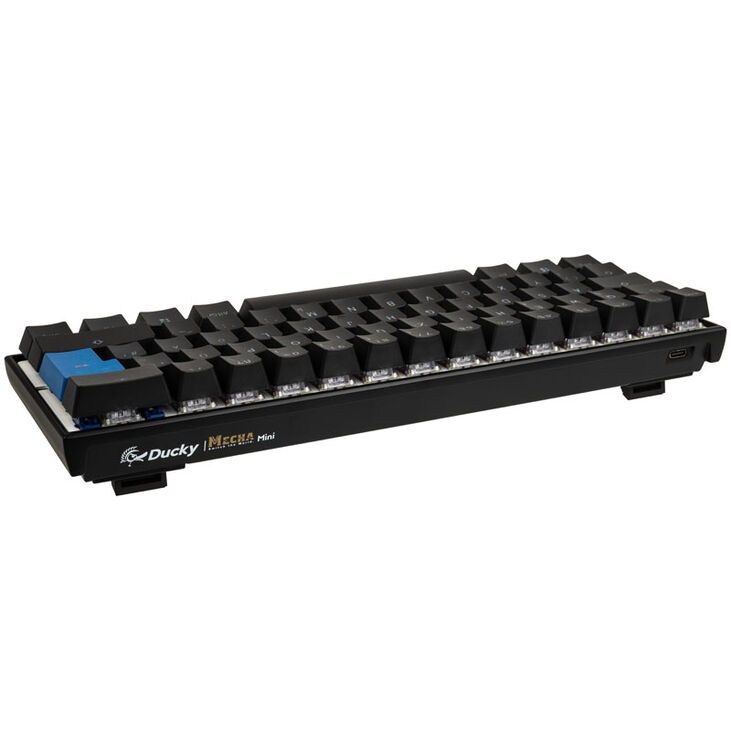 Ducky Mecha Mini Gaming Keyboard, MX-Speed-Silver, RGB-LED - black image number 2