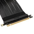 Akasa Riser Black X2, Premium PCIe 3.0 x 16 Riser Kabel, 20cm - schwarz image number null