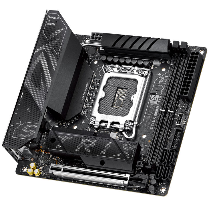 ASUS ROG Strix B860-I Gaming WiFi Motherboard, Socket LGA 1851, Intel B860, Mini-ITX, DDR5 image number 5