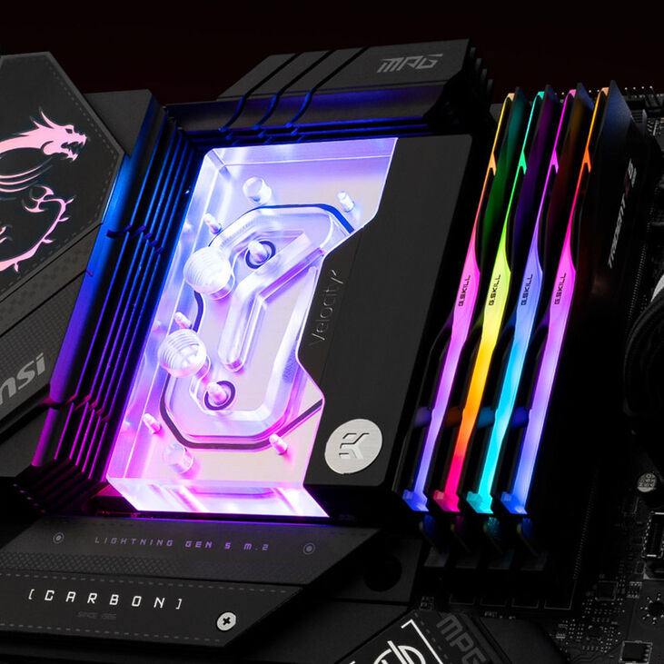 EK Waterblocks EK-Quantum Velocity² D-RGB - AM5, Nickel + Acryl image number 2