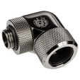 Bitspower Advanced Multi-Link Adapter Connection 90 Degrees G1/4 Inch Female Thread to 16mm OD Hardtube - Rotatable. image number null