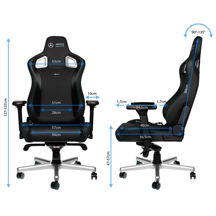 noblechairs EPIC Gaming Stuhl - Mercedes-AMG Petronas Formula One Team Edition image number 1