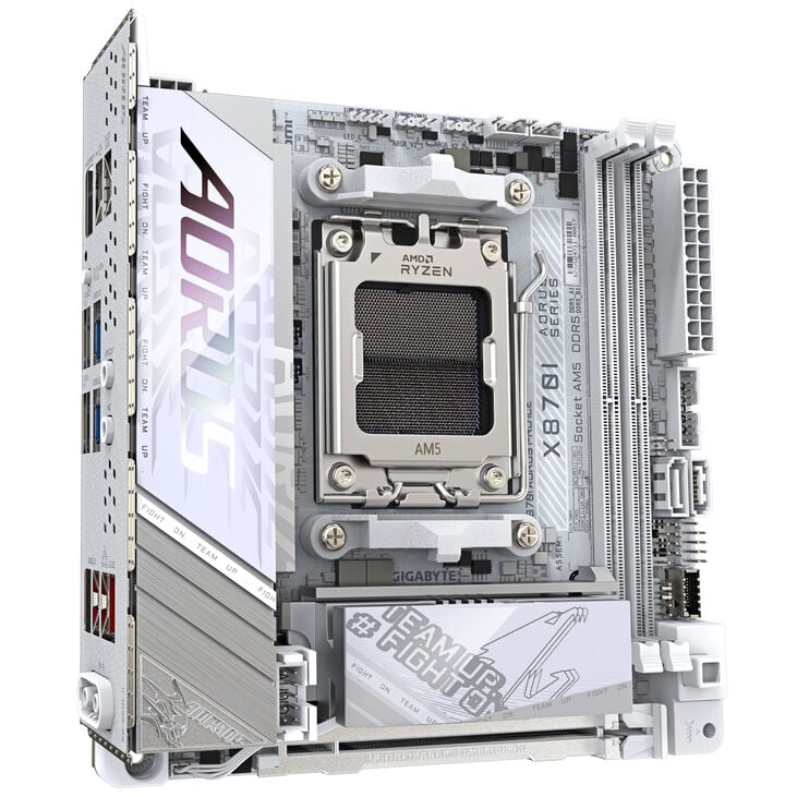 Gigabyte X870I AORUS Pro ICE Mainboard, Sockel AM5, AMD X870, Mini-ITX, DDR5 image number 1