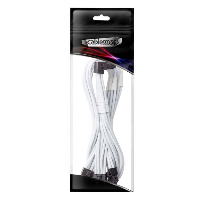 CableMod C-Series Pro Anschlusskabel - Variante A, 90&deg;, 16-Pin zu 3x 8-Pin PCIe, wei&szlig; image number 2