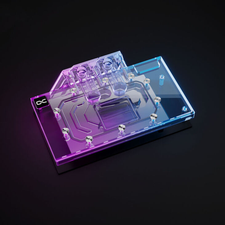 Alphacool Eisblock Aurora Intel B580 Steel Legend/Challenger GPU Wasserkühlung, ARGB, mit Backplate – Acryl image number 2