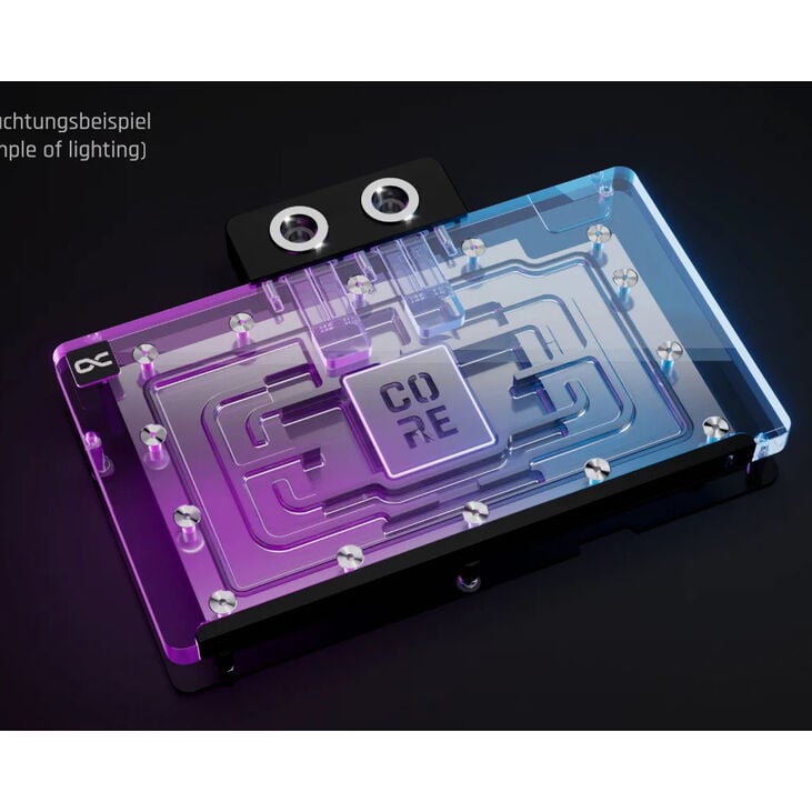 Alphacool Core Geforce RTX 5090 Gamerock / Phantom GPU Water Cooling, ARGB, with Backplate - Acrylic image number 4