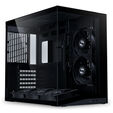 Lian Li O11 Dynamic Mini V2 Flow PC Case, Mini Case, ATX, Tempered Glass - includes 5x 120mm Fans, Black image number null