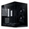 Lian Li O11 Dynamic Mini V2 Flow PC Case, Mini Case, ATX, Tempered Glass - includes 5x 120mm Fans, Black