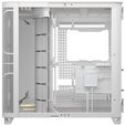 Corsair AIR 5400 LX-R LINK PC Case, Mid Tower, Tempered Glass, RGB - includes 3x 120mm Fans, white image number null