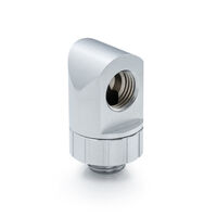 Bitspower Artemis 90 Grad Fitting - drehbar, sandblast silber