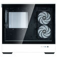 Zalman P30 PC Case, Mini Tower, mATX, Tempered Glass - black / white image number null