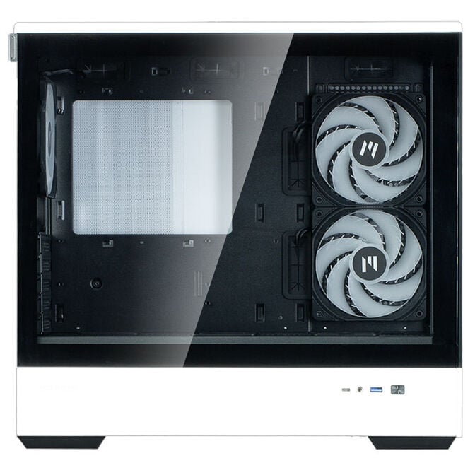 Zalman P30 PC Case, Mini Tower, mATX, Tempered Glass - black / white image number 5