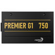 AeroCool Premier G1 80 PLUS Gold Power Supply, PCIe 5.1, ATX 3.1 - 750 Watt, black image number null