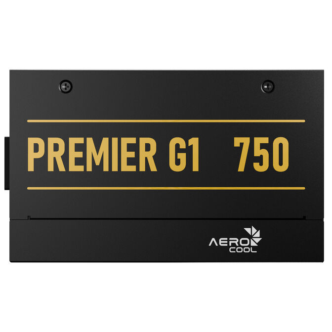 AeroCool Premier G1 80 PLUS Gold Power Supply, PCIe 5.1, ATX 3.1 - 750 Watt, black image number 3