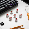 Glorious Fox Heavy Switches, Mechanical, 5-Pin, Linear, MX Stem, 55g - Lubed, 110 Pieces image number null