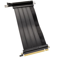 Lian Li PCIe x16 Riser Flat Ribbon Cable - PCIe 4.0, 200mm, black